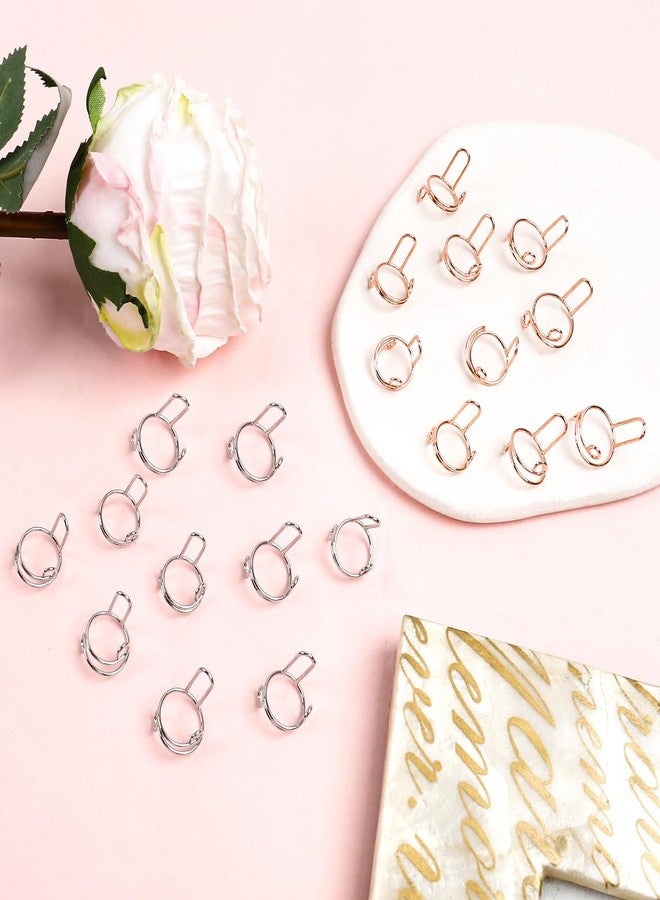 Heemeei 20pcs Size Adjustable Wudu Rings with 120pcs Adhesive Nail Tabs, Reusable Detachable Rings for Halal Nail, Muslim Wearing Manicure (Rose Gold, Silver) - Image 5